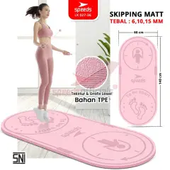 SPEEDS Skipping Mat Matras Lompat Tali Anti Slip 6-10-15mm 027-36