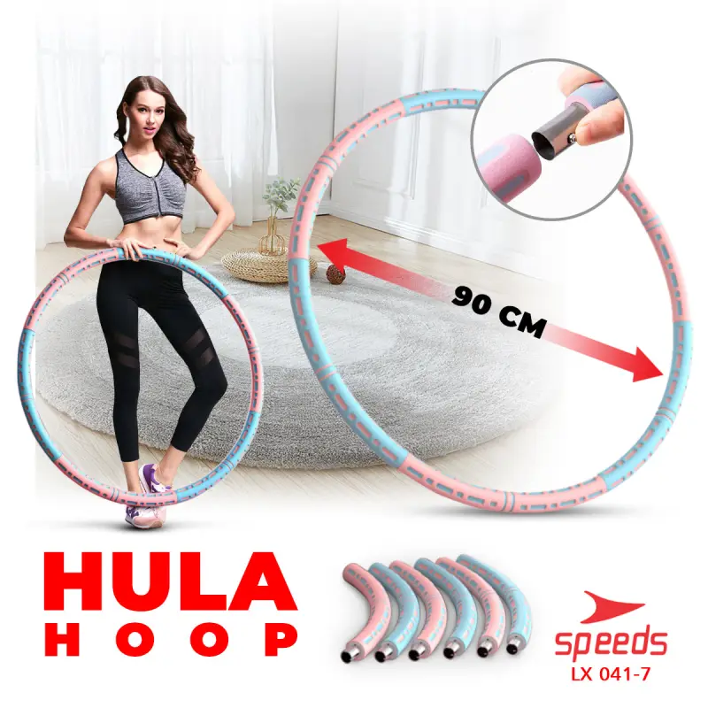 SPEEDS Hula Hoop Portabel Bongkar Pasang 8 Bagian 041-7