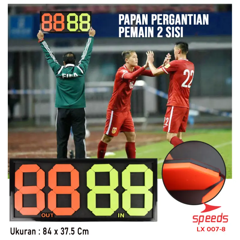 SPEEDS Papan Pergantian Pemain In-Out 007-8