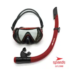 SPEEDS SNORKEL SNORKLING DIVING EQUIPMENT RUBBER MASK SNORKLE SET SWIMMING GLASSES 017-2300
