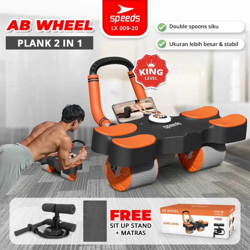 SPEEDS AB Wheels Plank Trainer 2in1 009-20