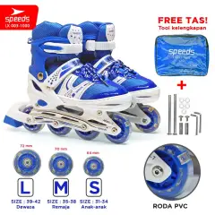 SPEEDS Adult Children's Roller Skates Power King Inline Full Rubber PU Nyala Wheels 1 imported item 003-1000