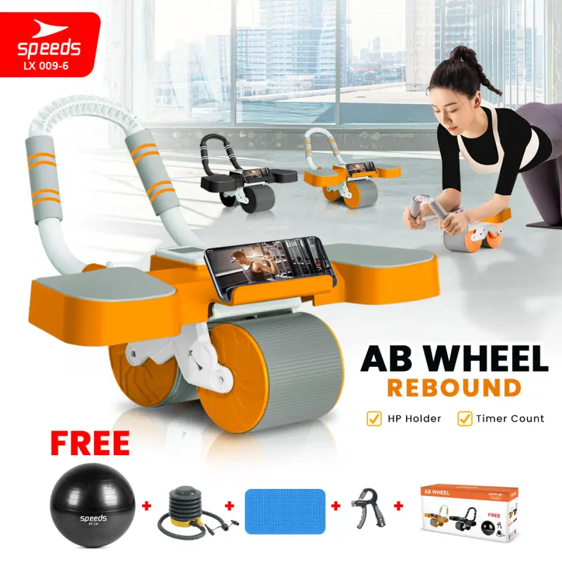 SPEEDS Ab Roller Ab Wheel Automatic Rebound 009-6