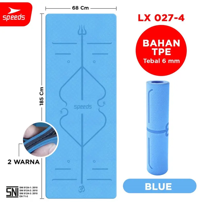 SPEEDS Yoga Mat TPE Matras Yoga 6mm SNI 027-4