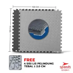 SPEEDS Eva Martial Mat Mat Silat Arena Mat Boxing Samsak Mat Karate Taekwondo Puzzle Mat Floor Mat 034-1
