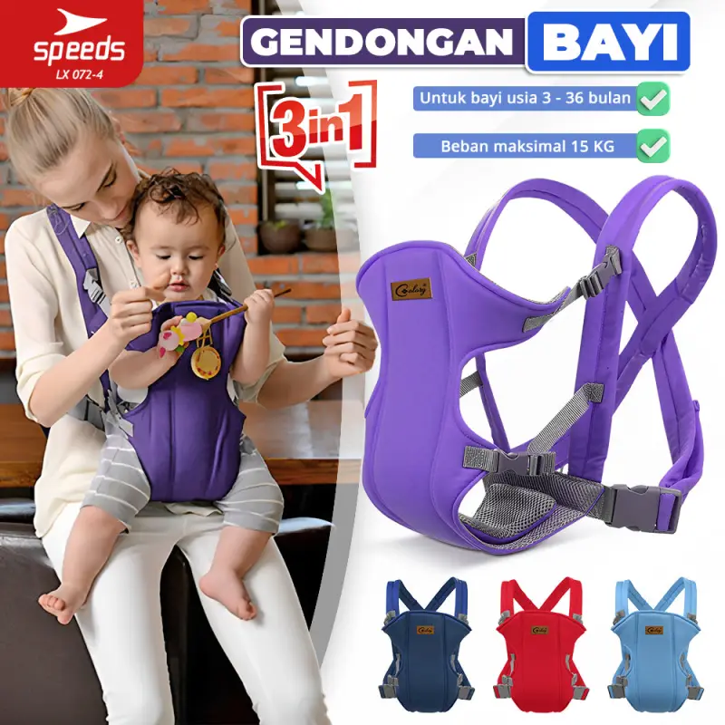 SPEEDS Gendongan Bayi 3in1 Max 15Kg 072-4