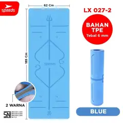SPEEDS 6mm Thick TPE Yoga Mat Sports Yoga Mat Yoga Mat Rolled Gym Carpet with SNI 027-2 Standard