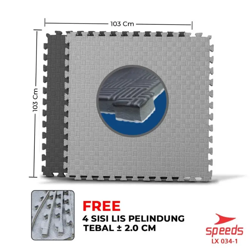 SPEEDS Eva Martial Mat Mat Silat Arena Mat Boxing Samsak Mat Karate Taekwondo Puzzle Mat Floor Mat 034-1