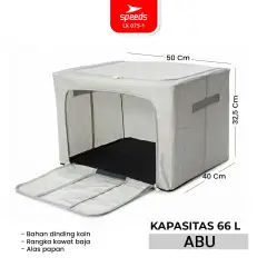 SPEEDS Storage Box Jumbo Kotak Penyimpanan 66L 100L 075-1