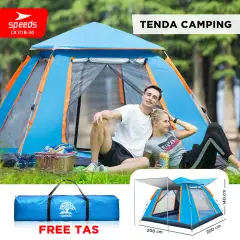 SPEEDS Tenda Camping Manual Muat 4-5 Orang 018-30