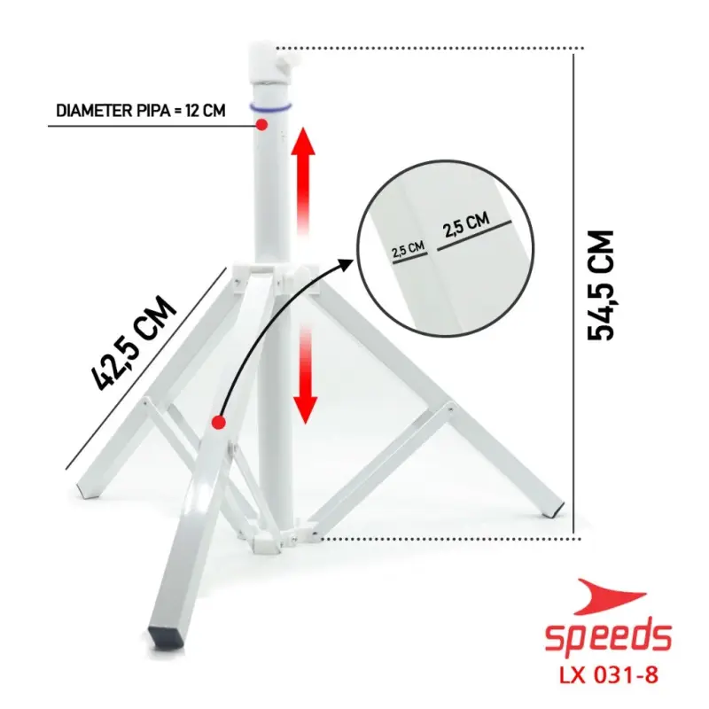 SPEEDS Kaki Penyangga Tripod 031-8