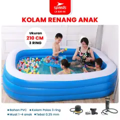 SPEEDS Kolam Renang Tiup 210x140x56cm 020-36