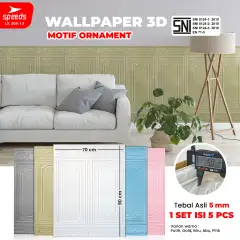 SPEEDS Wallpaper Dinding 3d SNI Sticker Dinding Wallpaper 205-13