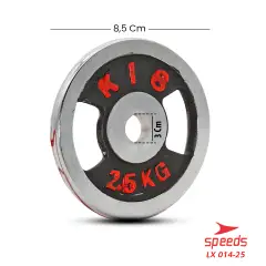 SPEEDS Plate Dumbell Plate Barbel 2,5 kg Diameter 3 cm 014-25