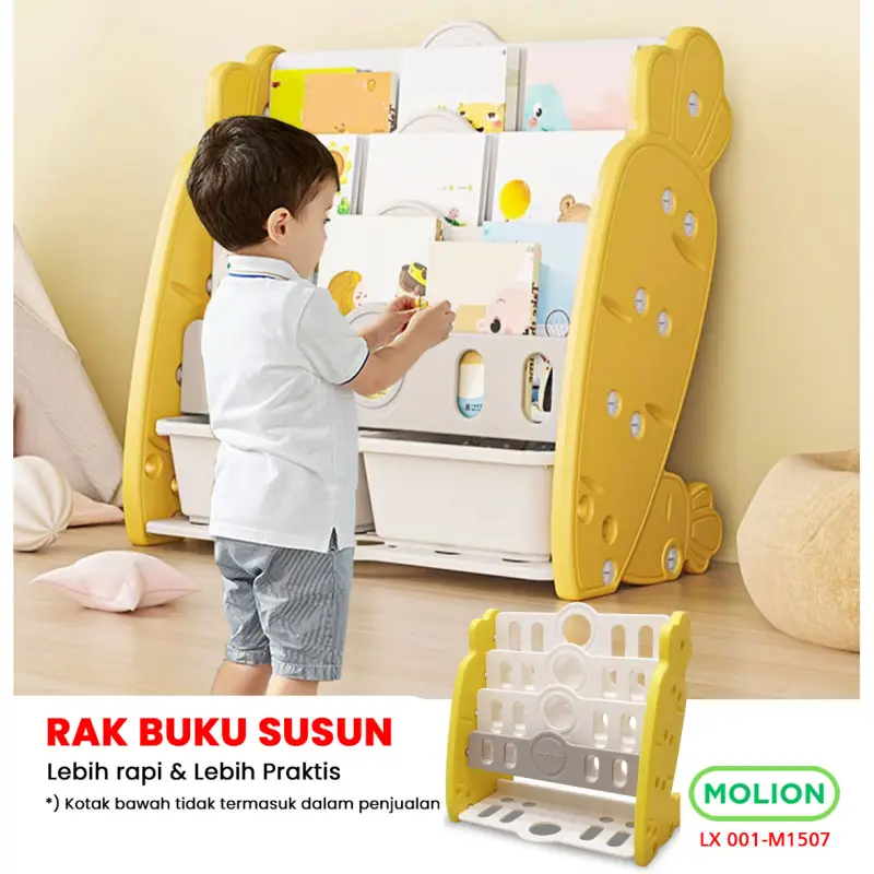 SPEEDS Rak Buku Anak 3 Susun Organizer 001-M1507
