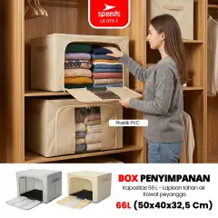 SPEEDS Storage Box Jumbo Kotak Penyimpanan 66L 100L 075-1