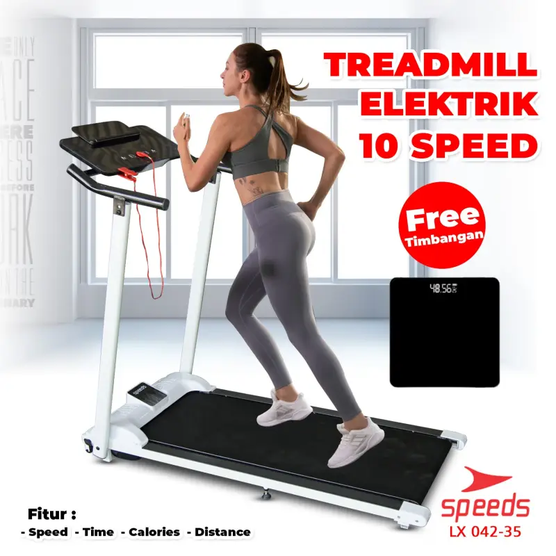 SPEEDS Treadmill Elektrik 10 Speed 042-35