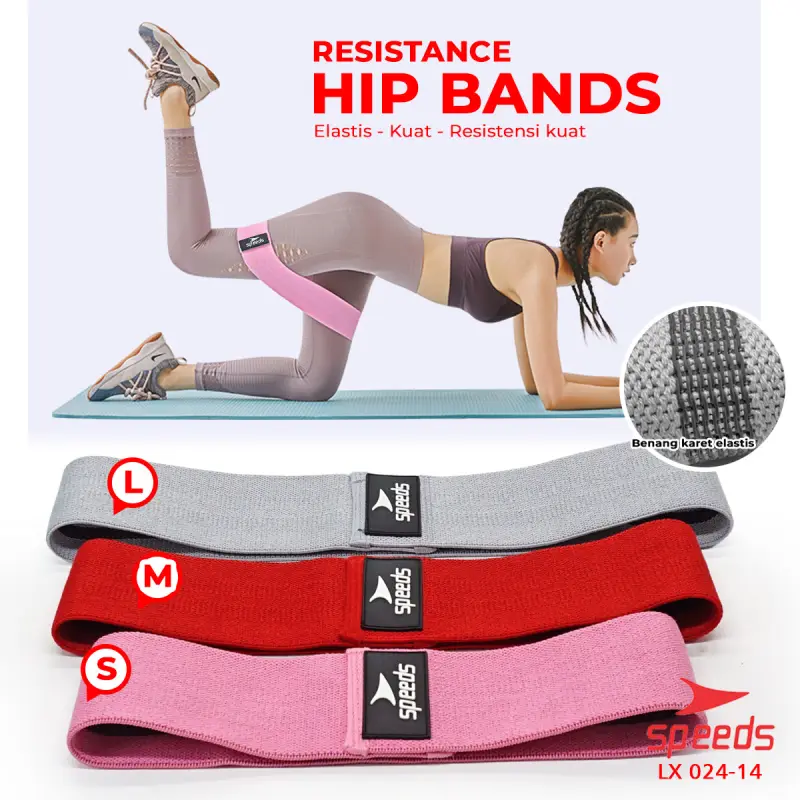 SPEEDS Yoga Strap Hip Bands Resistance Bands Gym Fitness Strap 024-14
