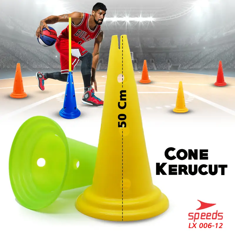 SPEEDS Cone Cone 50 厘米交通孔锥体运动用 006-12