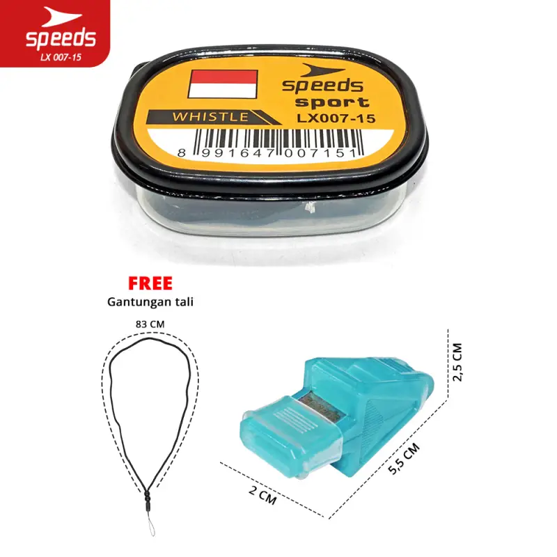 SPEEDS Peluit Treble Whistle 120db 007-15