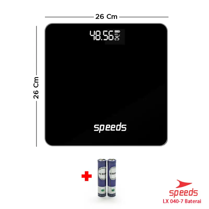 SPEEDS Timbangan Badan Max 180 Kg 040-7