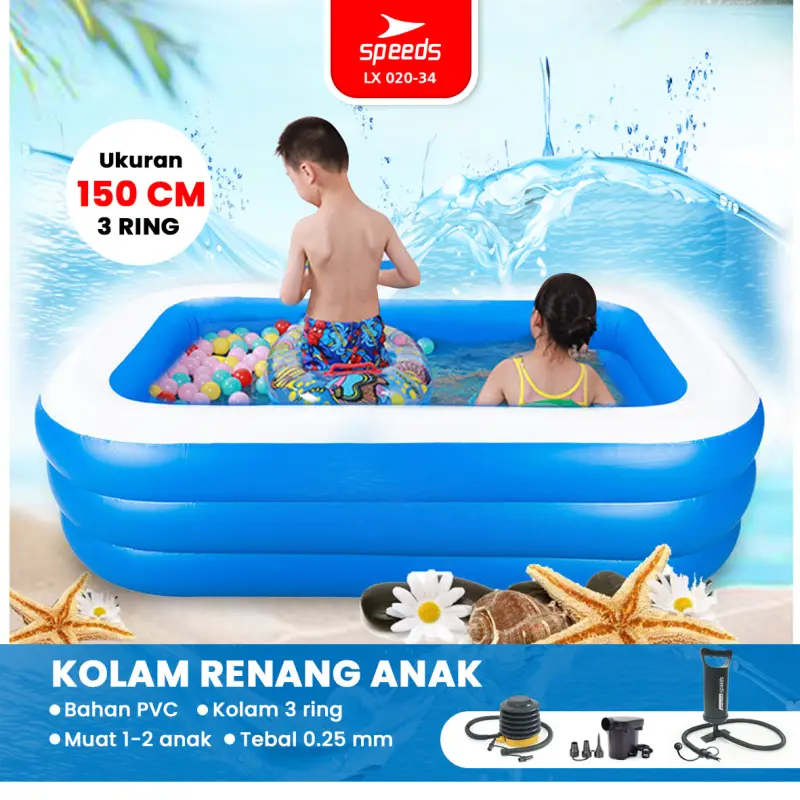 SPEEDS Kolam Renang Tiup 150x105x56cm 020-34