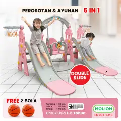 SPEEDS Mainan Perosotan 5in1 Double Slide 001-M1313
