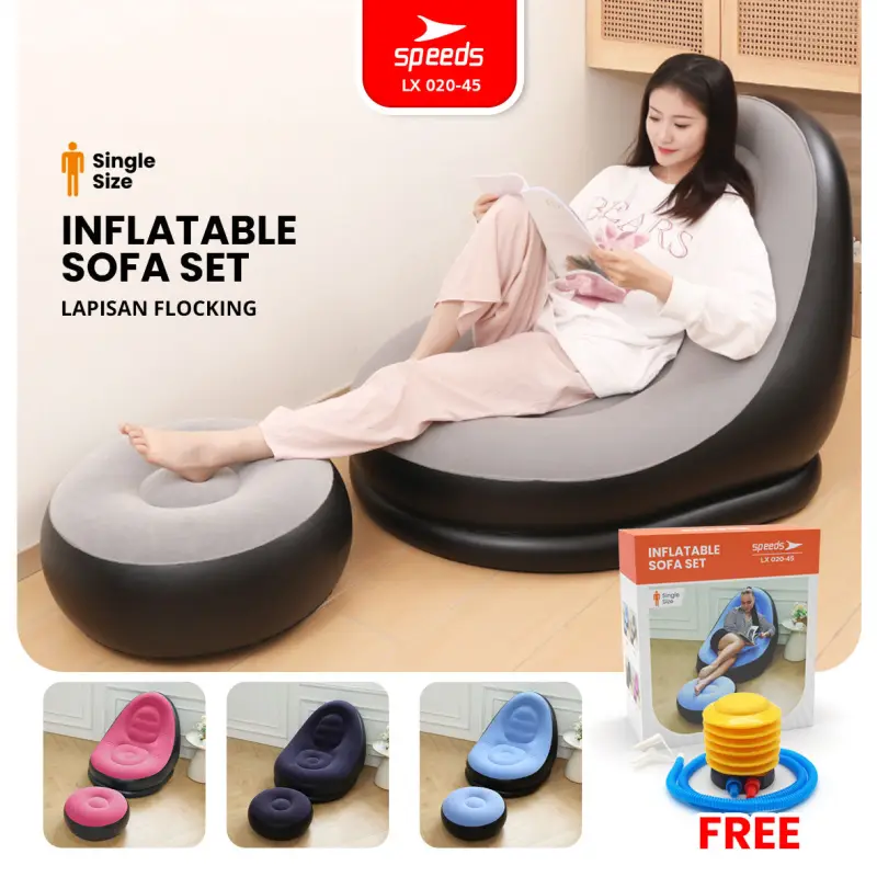 SPEEDS Sofa Angin Beanbag + Pijakan Kaki 020-45