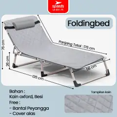 SPEEDS Folding Chair Folding Bed Velbed Lazy Chair Folding Bed Chair Bed 031-75