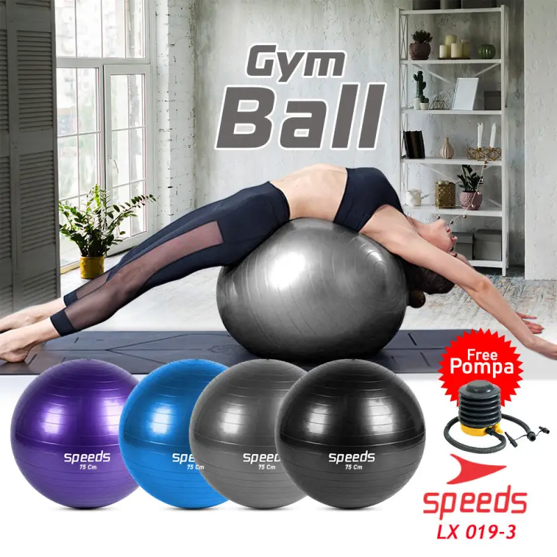 SPEEDS Gym Ball 45cm 55cm 65cm 75cm 85cm 019-3