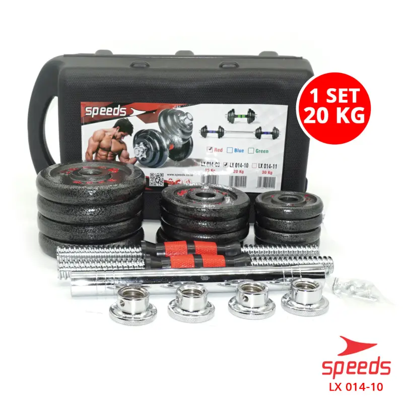 SPEEDS Dumbell Barbel Set 20Kg 014-10