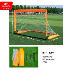SPEEDS Gawang Jaring Lipat Sepak Bola 120x80x80cm 018-54