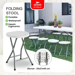 SPEEDS Kursi Lipat Bangku Lipat 30x27x46cm 038-41