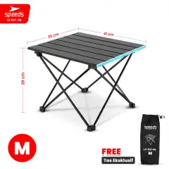 SPEEDS Meja Lipat Portable Almunium 031-56A