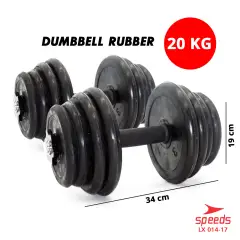 SPEEDS Dumbell Karet 20kg 014-17