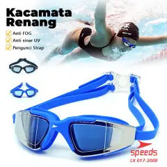 SPEEDS Kacamata Renang Dewasa Antifog Anti UV 017-2000