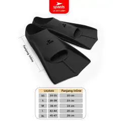 SPEEDS Kaki Katak Fins XS-S 017-2401