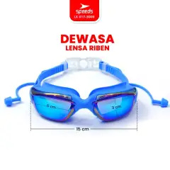 SPEEDS Kacamata Renang Dewasa Swimming Goggles Anti FOG & UV Shield 017-3000