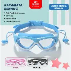SPEEDS Kacamata Renang Anak Built-In Earplug Anti FOG UV 017-5120