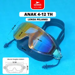 SPEEDS Kacamata Renang Anak + Earplug Anti Fog 017-2508