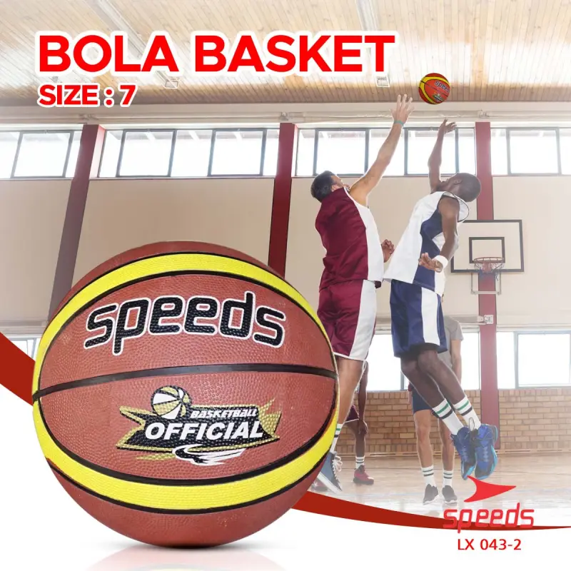 SPEEDS Bola Basket Olahraga Basketball Rubber LX 043-2