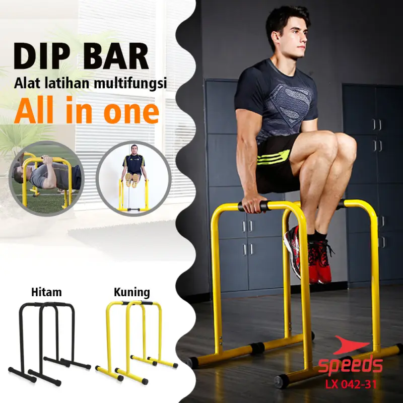 SPEEDS Dip Bar Portable Lebert Equalizer Alat Fitness 042-31