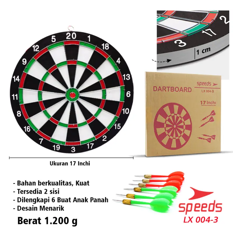 SPEEDS Papan Dart 17" 004-3