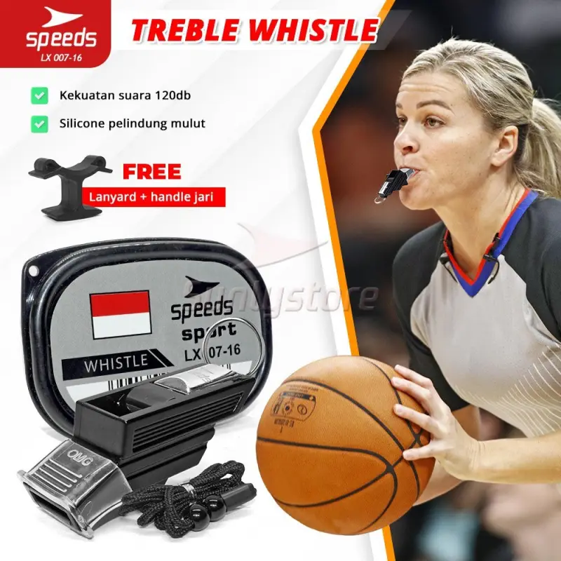 SPEEDS Peluit Treble Whistle 120db 007-16
