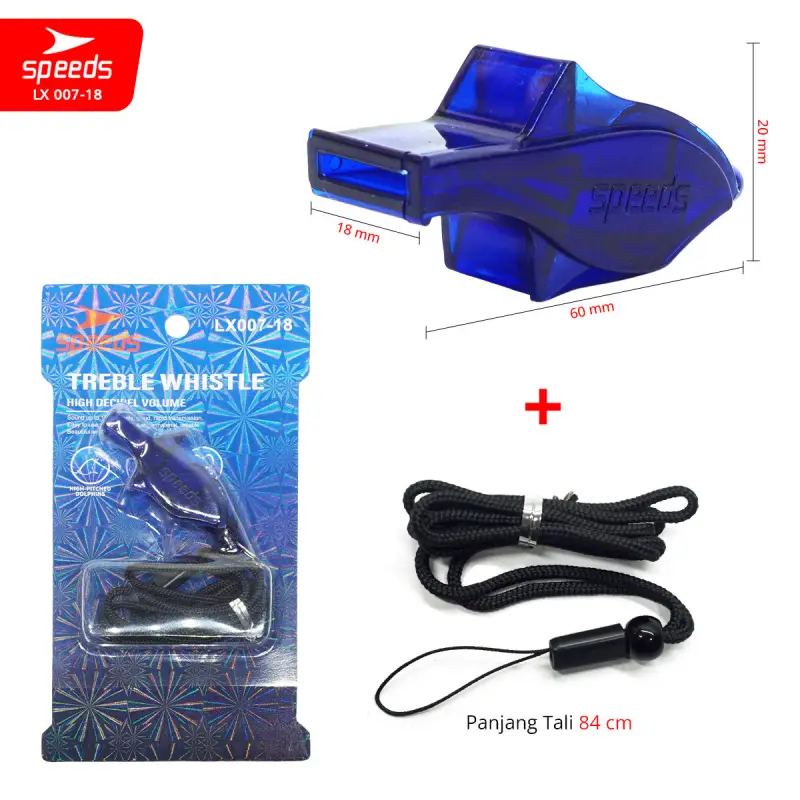 SPEEDS Peluit Treble Whistle 120db 007-18