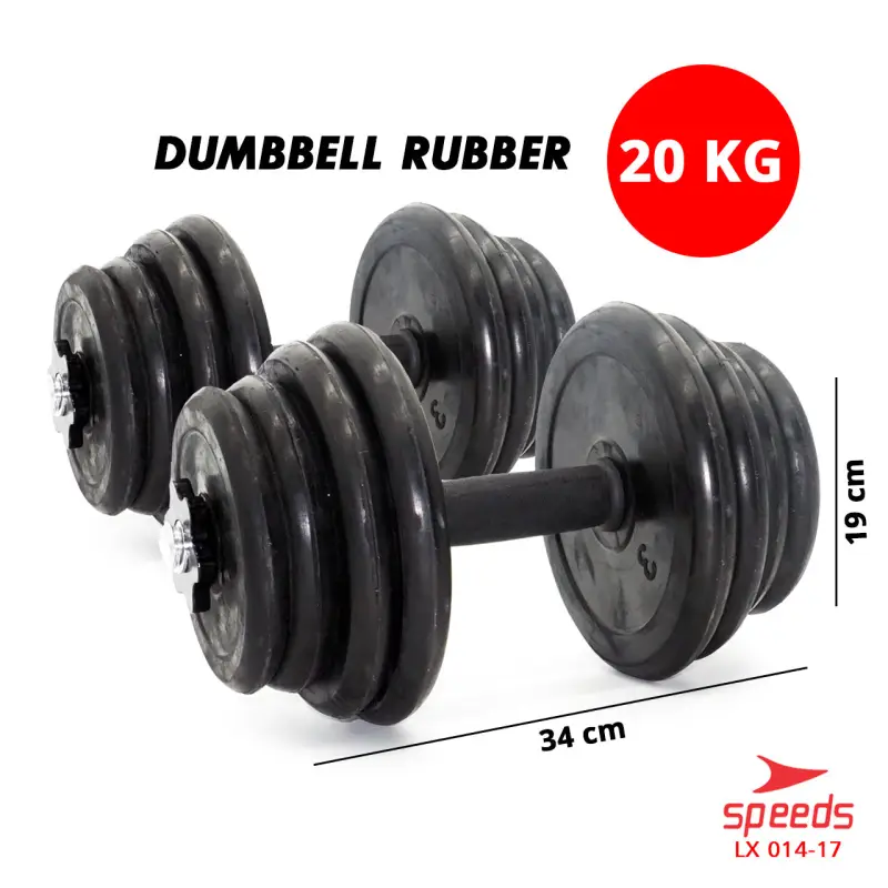 SPEEDS Dumbell Karet 20kg 014-17
