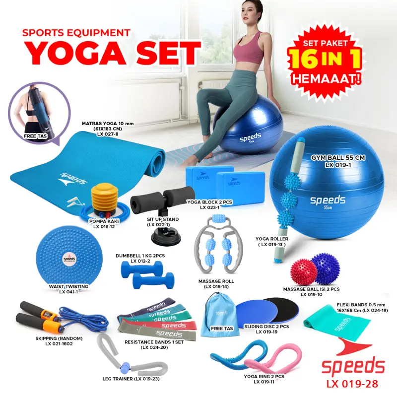 SPEEDS Alat Yoga 1 Set 16in1 019-28