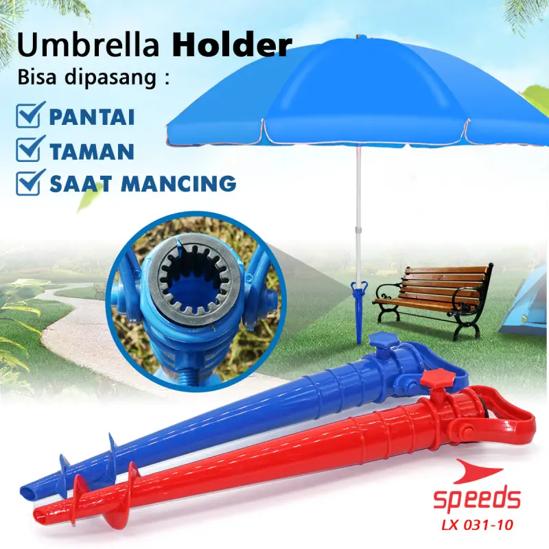 SPEEDS Kaki Penyangga Holder Payung Pantai 031-10