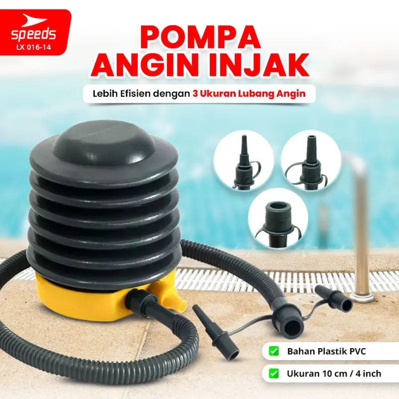 SPEEDS Pompa Angin Injak Mini 016-14