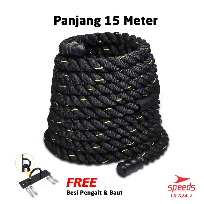 SPEEDS Battling Ropes Tali Fitness 15 Meter 024-7